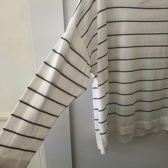 Eileen Fisher White Striped Tencel Coastal Grandma Top 2X - Picture 8 of 8